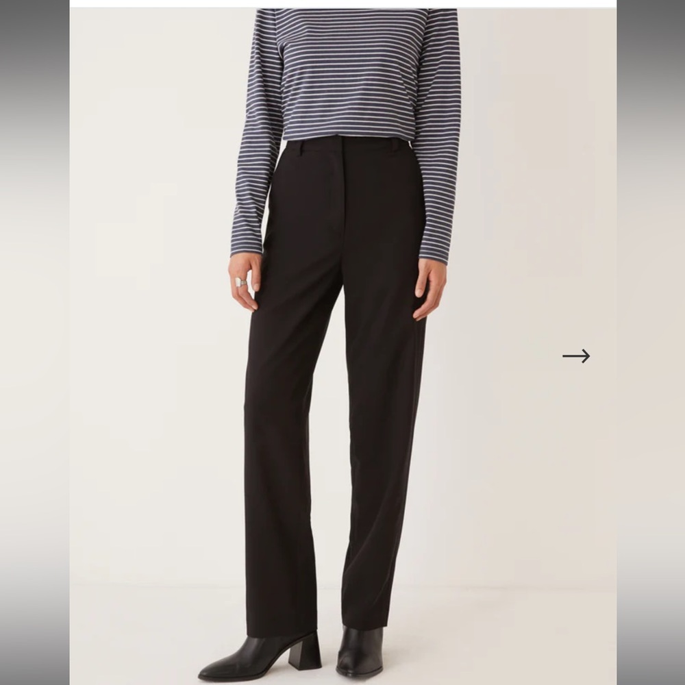 Black Frank and oak straight leg pants